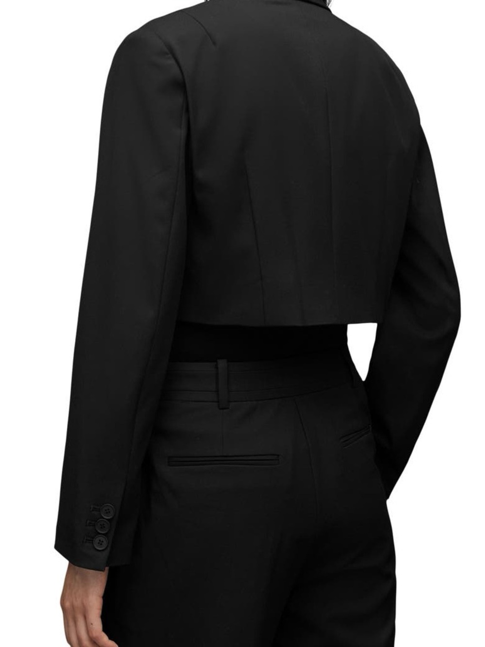 All Saints Seline Cropped Blazer - Picture 3 of 8